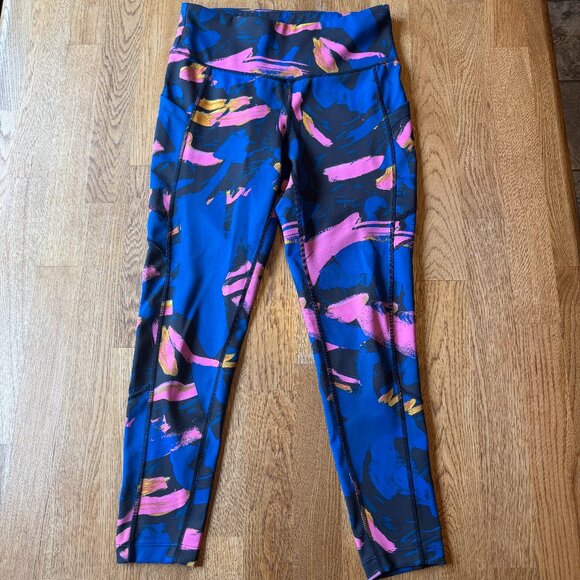 New Balance Printed 7/8 Running Tights Blue Camo - Picture 3 of 12